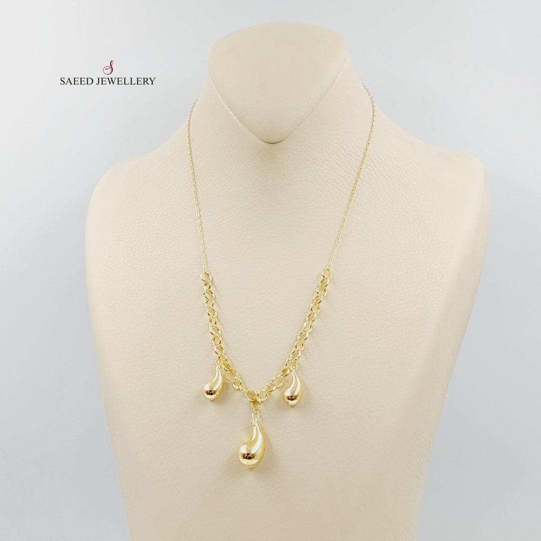 18K Gold Almond Joy Necklace by Saeed Jewelry - Image 4