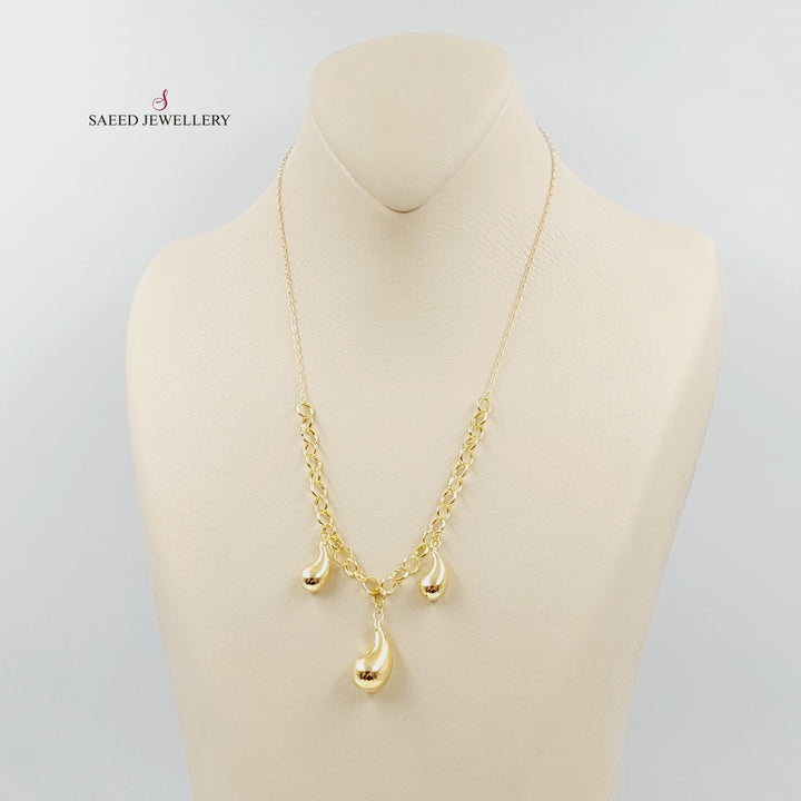 18K Gold Almond Joy Necklace by Saeed Jewelry - Image 4