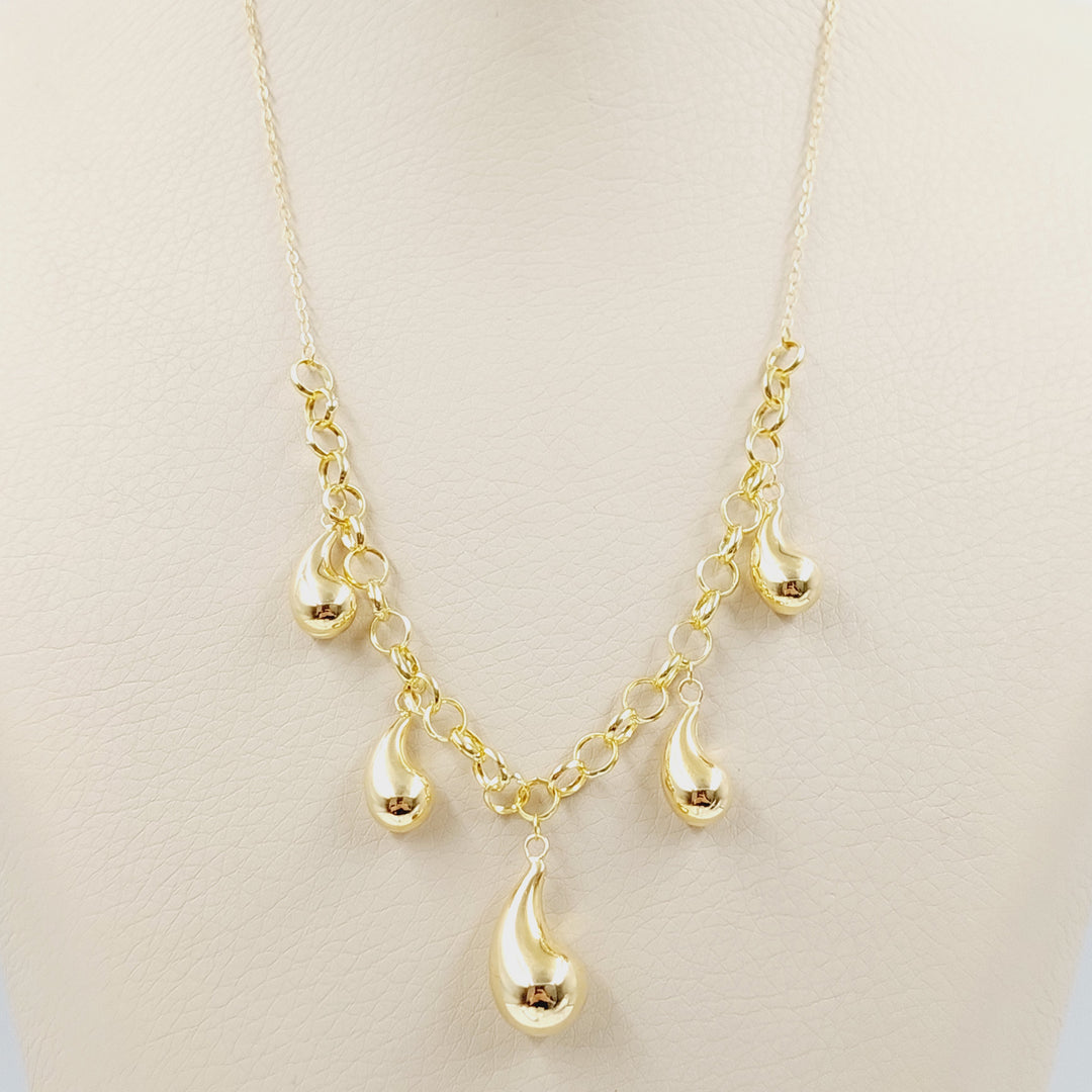 18K Gold Almond Joy Necklace by Saeed Jewelry - Image 4