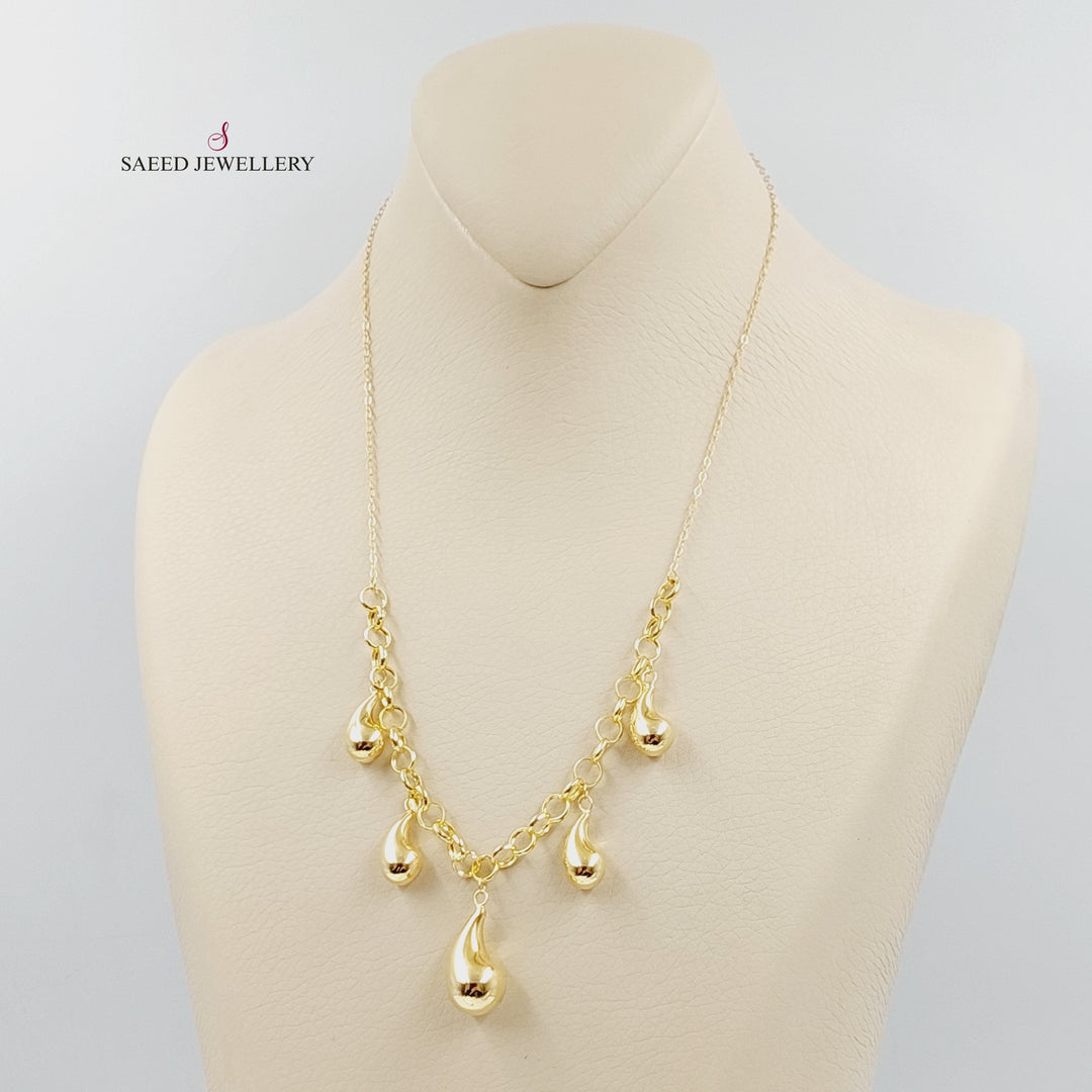 18K Gold Almond Joy Necklace by Saeed Jewelry - Image 2