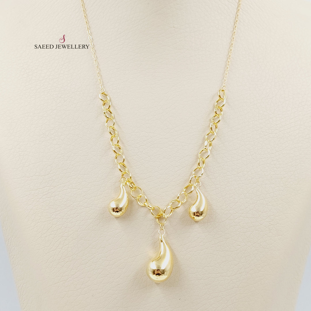 18K Gold Almond Joy Necklace by Saeed Jewelry - Image 2