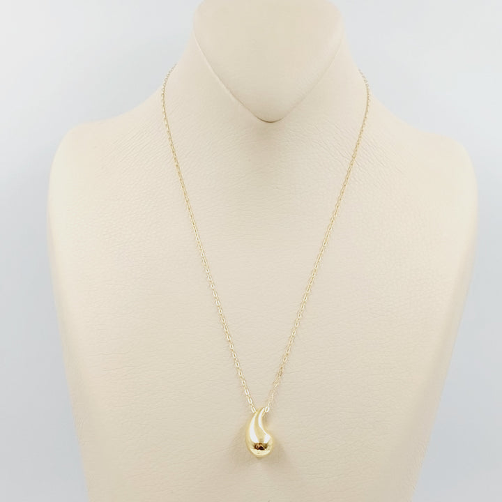 18K Gold Tears Necklace by Saeed Jewelry - Image 5