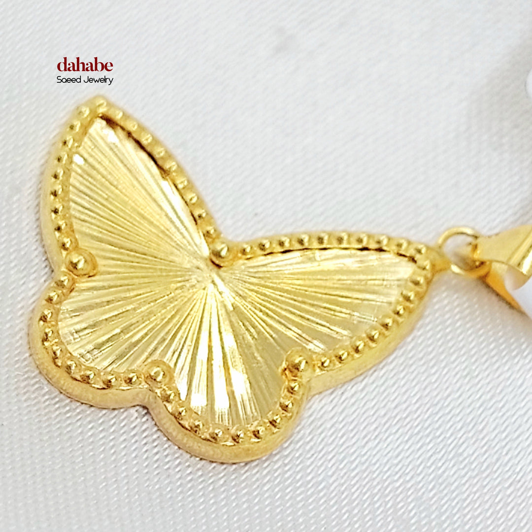 18K تعليقة فراشة-مجوهرات الشيخ سعيد-Saeed Jewelry 