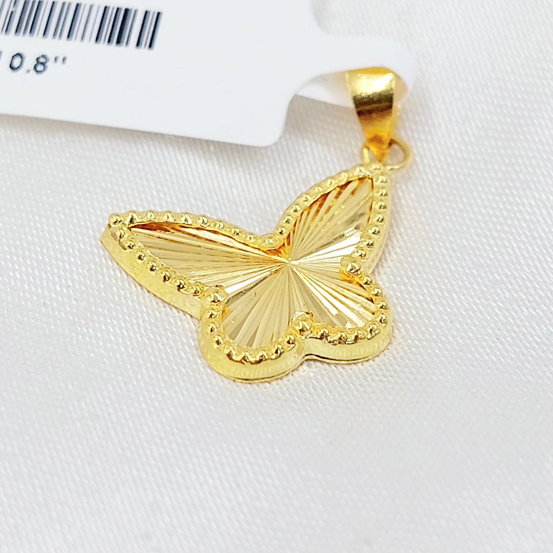Butterfly Pendant Made of 18K Gold by Saeed Jewelry 