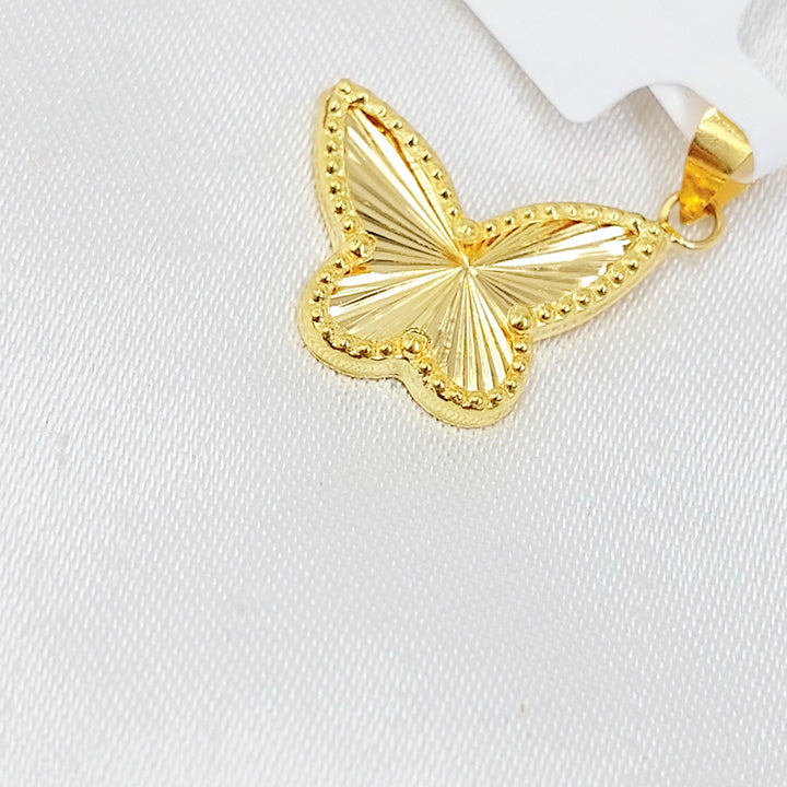 Butterfly Pendant Made of 18K Gold by Saeed Jewelry 