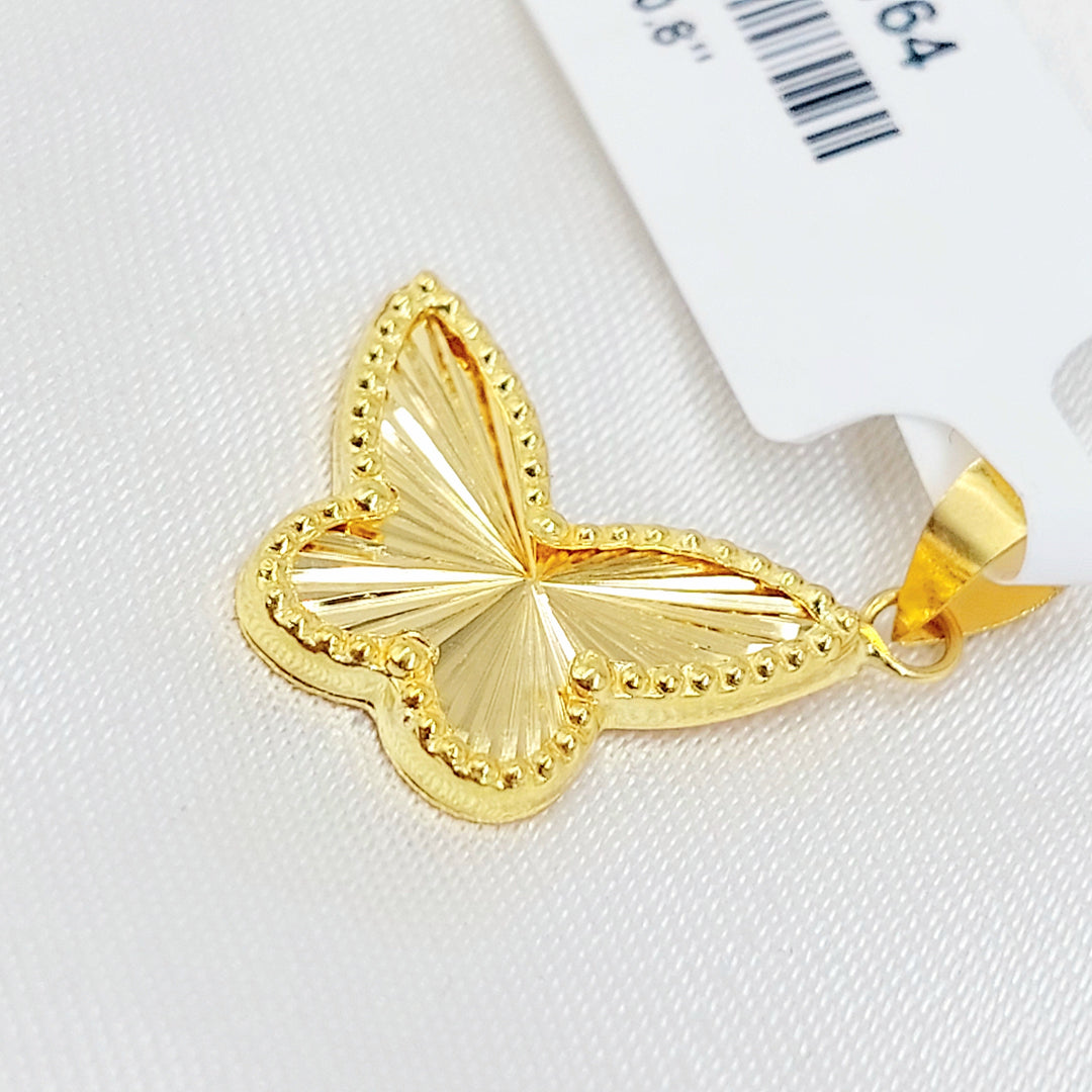 Butterfly Pendant Made of 18K Gold by Saeed Jewelry 