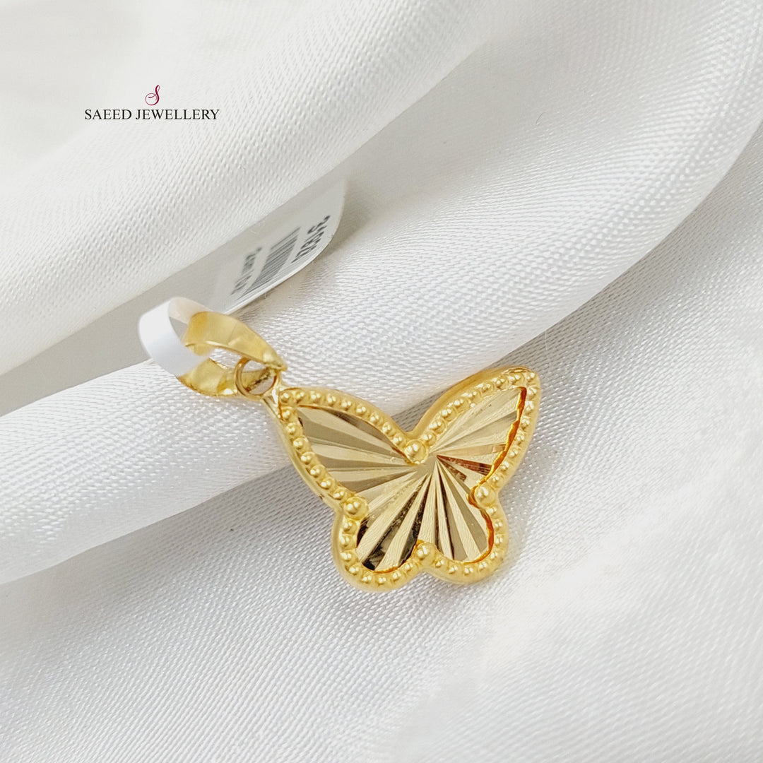 18K Gold Butterfly Pendant by Saeed Jewelry - Image 1