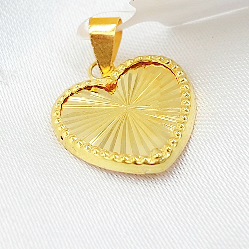 18K تعليقة قلب-مجوهرات الشيخ سعيد-Saeed Jewelry 