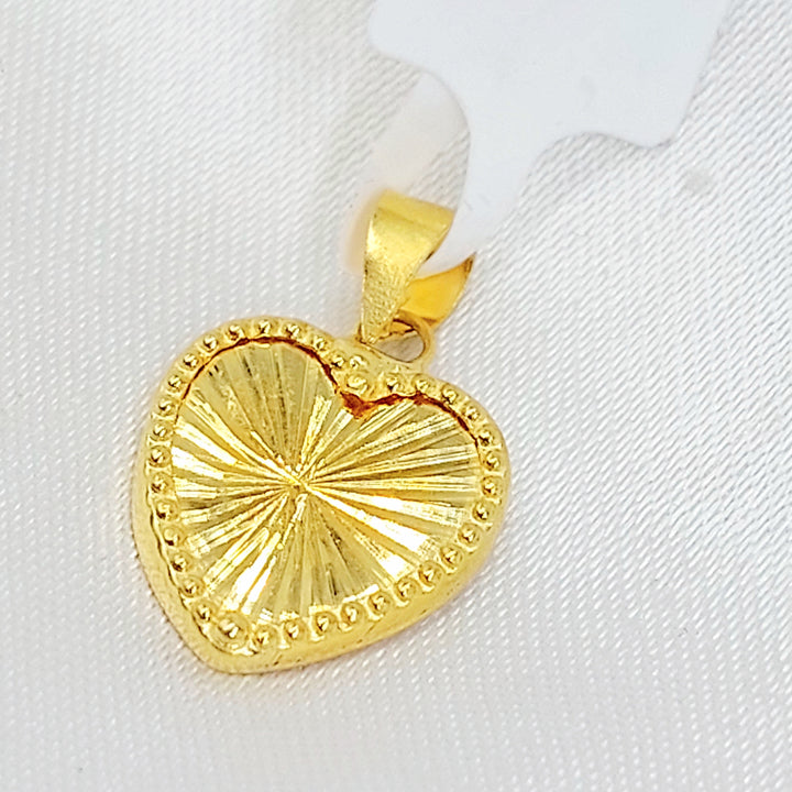 Heart Pendant Made of 18K Gold by Saeed Jewelry 