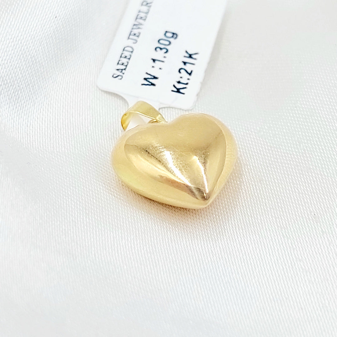 Heart Pendant Made of 18K Gold by Saeed Jewelry 