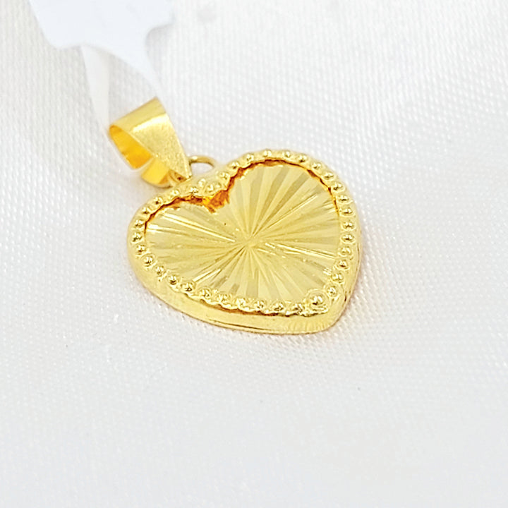 Heart Pendant Made of 18K Gold by Saeed Jewelry 