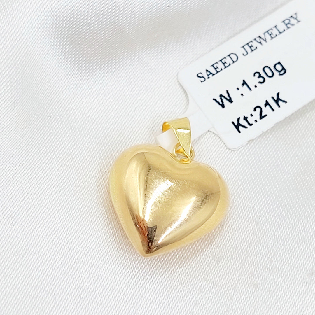 Heart Pendant Made of 18K Gold by Saeed Jewelry 