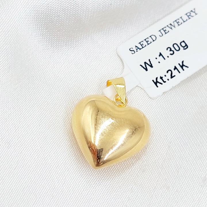 Heart Pendant Made of 18K Gold by Saeed Jewelry 