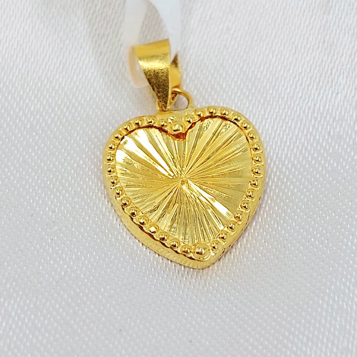 Heart Pendant Made of 18K Gold by Saeed Jewelry 