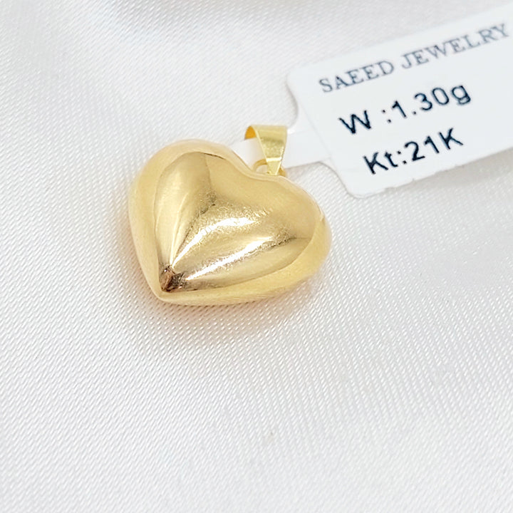 Heart Pendant Made of 18K Gold by Saeed Jewelry 