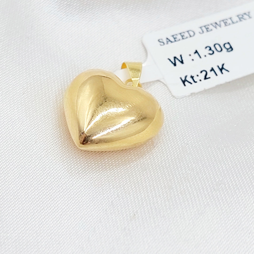 Heart Pendant Made of 18K Gold by Saeed Jewelry 