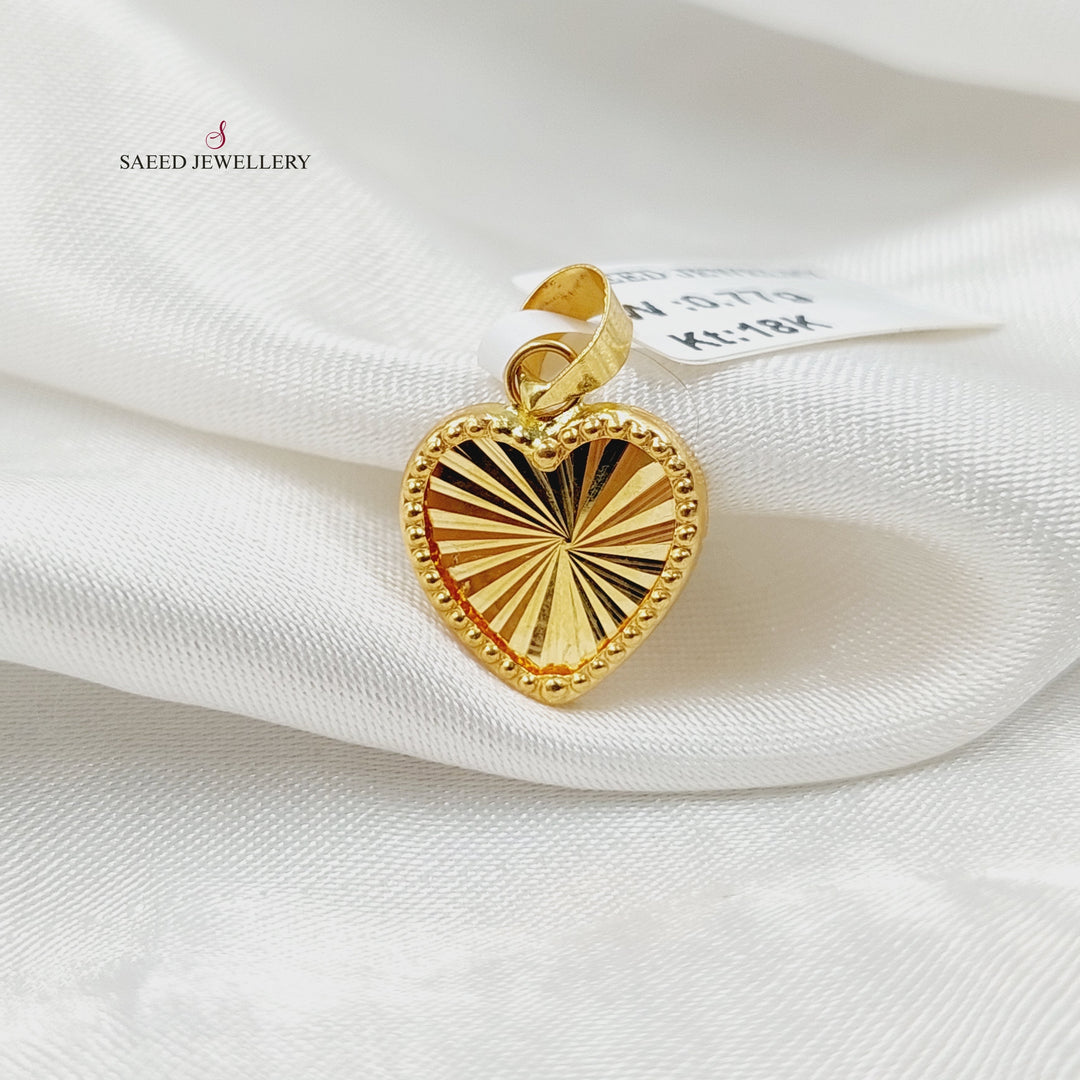18K تعليقة قلب-مجوهرات الشيخ سعيد-Saeed Jewelry 