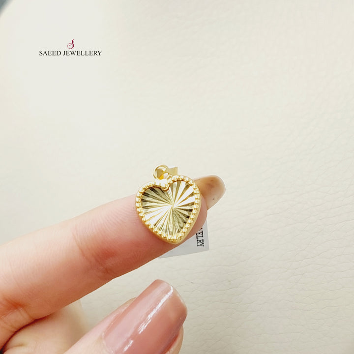 18K تعليقة قلب-مجوهرات الشيخ سعيد-Saeed Jewelry 