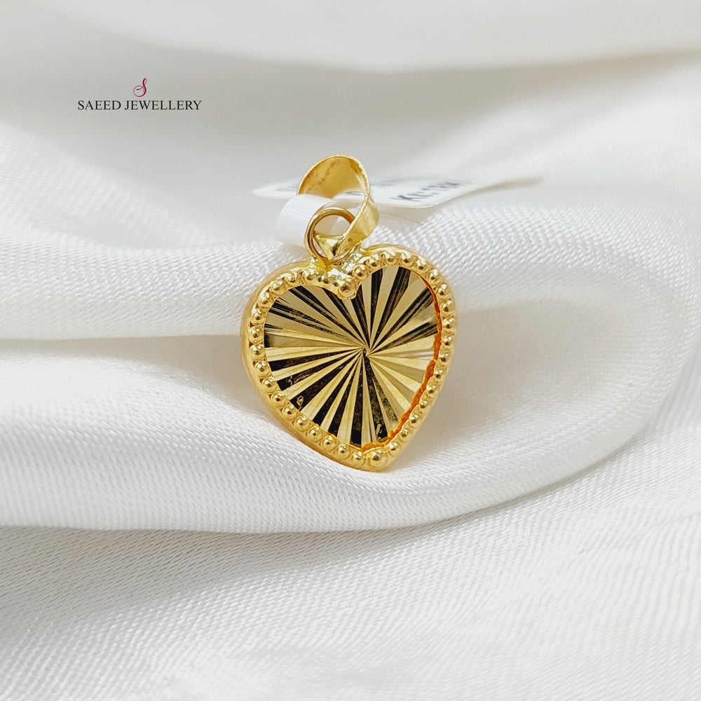 18K تعليقة قلب-مجوهرات الشيخ سعيد-Saeed Jewelry 