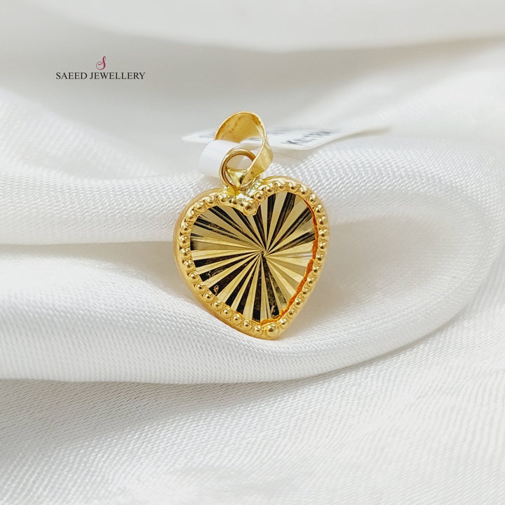 18K تعليقة قلب-مجوهرات الشيخ سعيد-Saeed Jewelry 