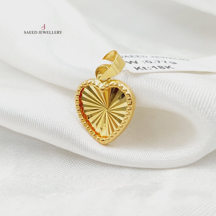 18K تعليقة قلب-مجوهرات الشيخ سعيد-Saeed Jewelry 
