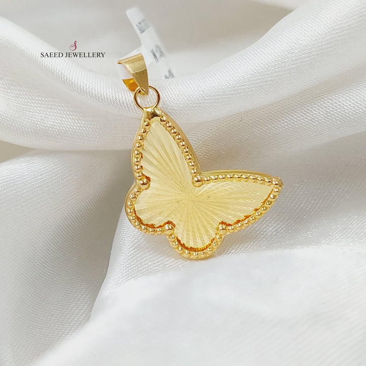 18K Gold Butterfly Pendant by Saeed Jewelry - Image 5