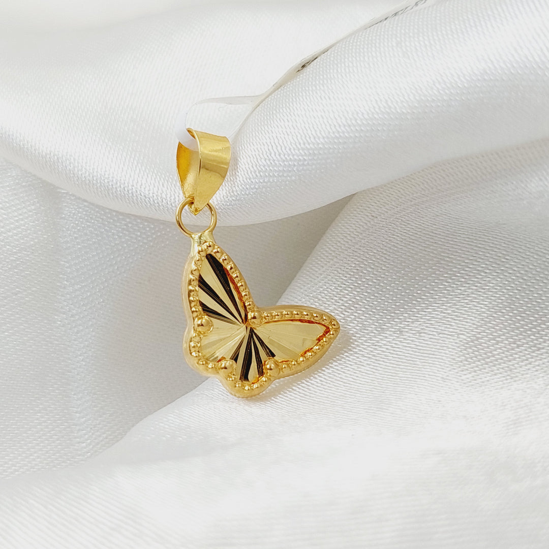 18K Gold Butterfly Pendant by Saeed Jewelry - Image 4