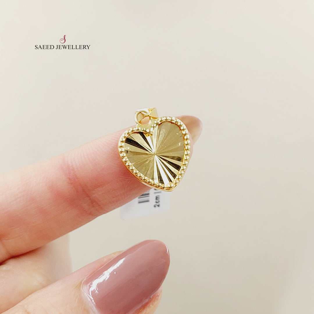 18K تعليقة قلب-مجوهرات الشيخ سعيد-Saeed Jewelry 