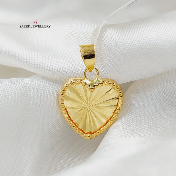 18K Gold Heart Pendant by Saeed Jewelry - Image 1