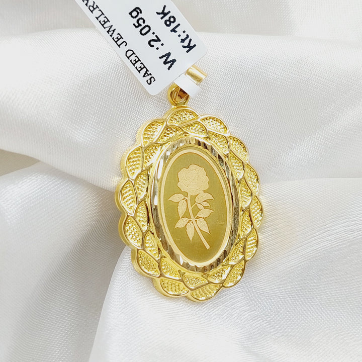 18K Gold Ounce Pendant by Saeed Jewelry - Image 3