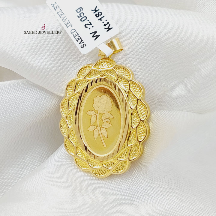 18K Gold Ounce Pendant by Saeed Jewelry - Image 1