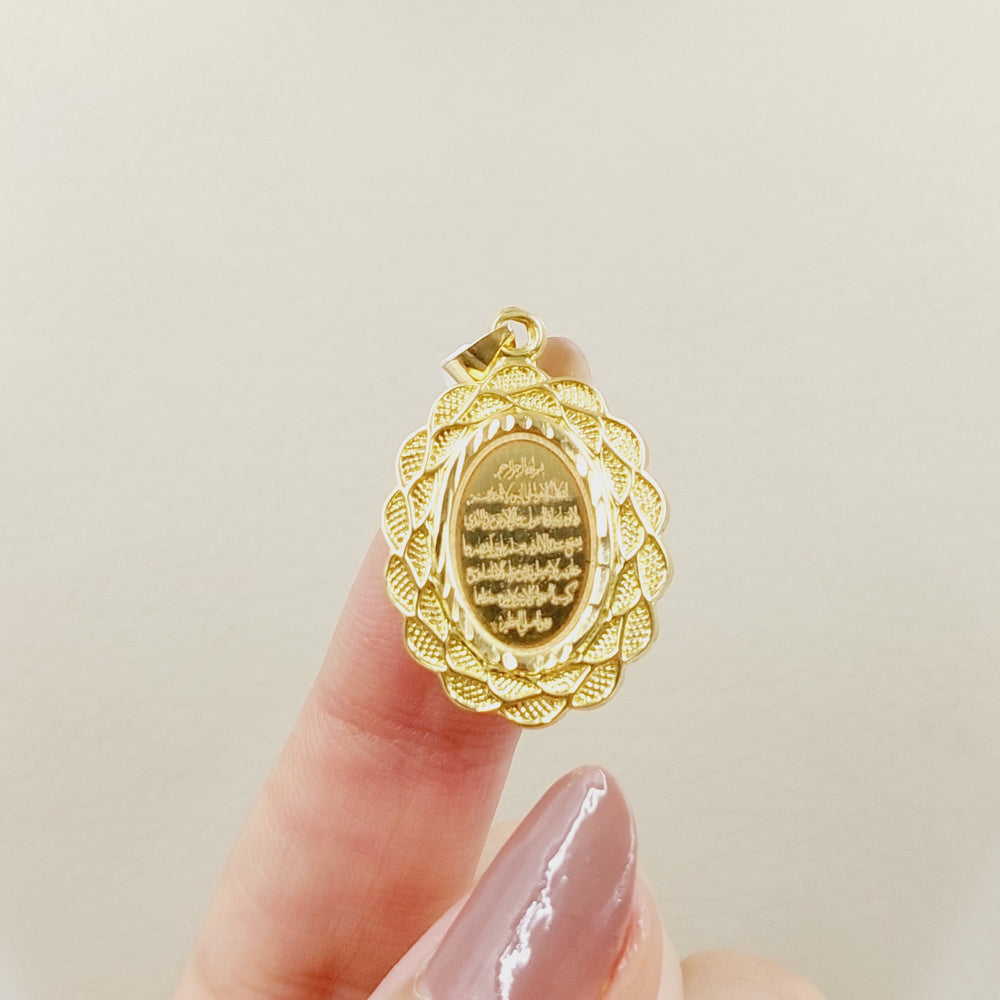 18K Gold Ounce Pendant by Saeed Jewelry - Image 2