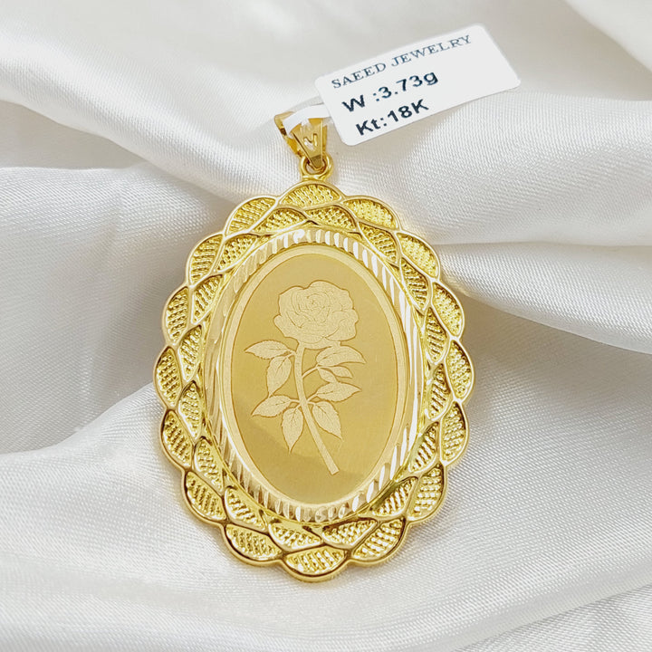 18K Gold Ounce Pendant by Saeed Jewelry - Image 3