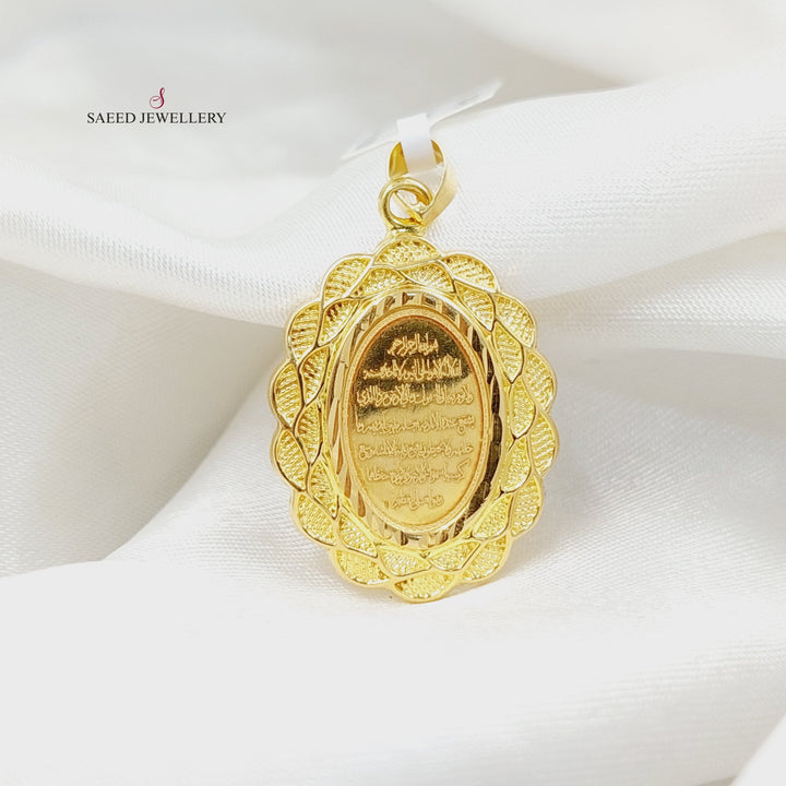 18K Gold Ounce Pendant by Saeed Jewelry - Image 3