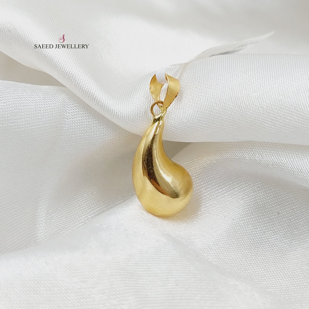 18K Gold Tears Pendant by Saeed Jewelry - Image 3