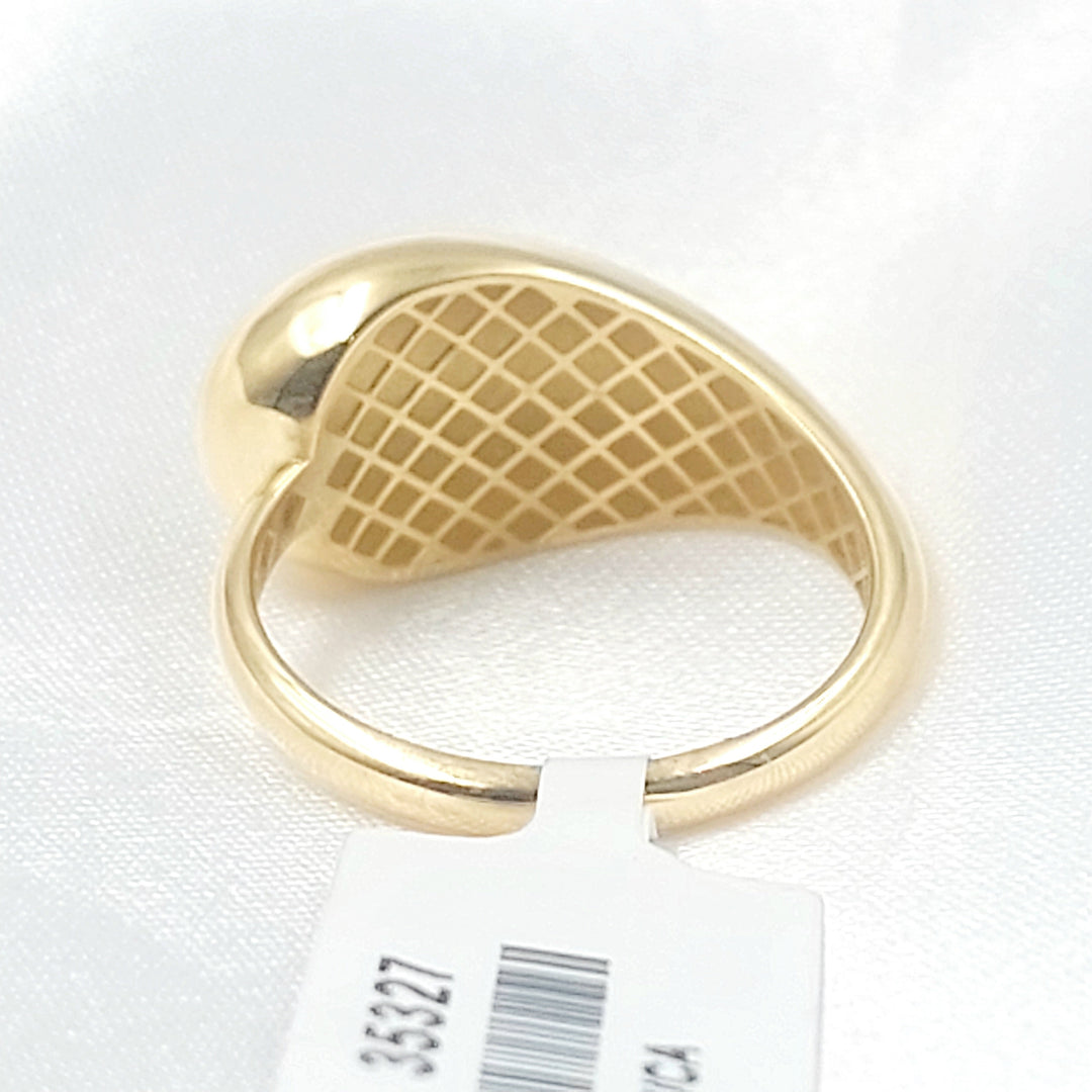 Almond Ring Made of 18K Gold by Saeed Jewelry 