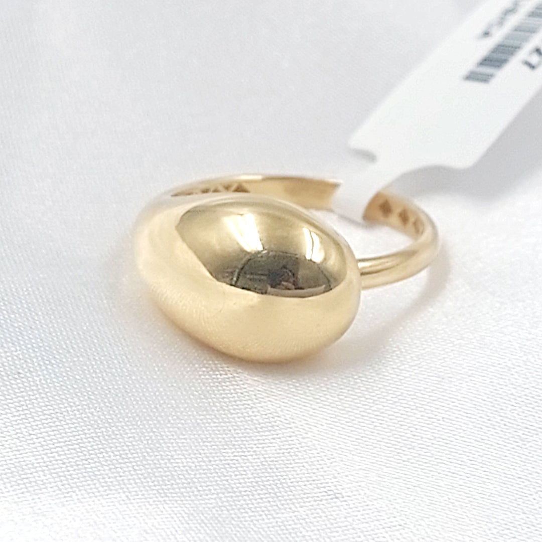 Almond Ring Made of 18K Gold by Saeed Jewelry 
