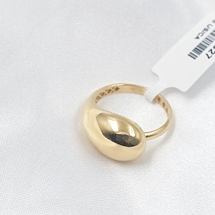 Almond Ring Made of 18K Gold by Saeed Jewelry 