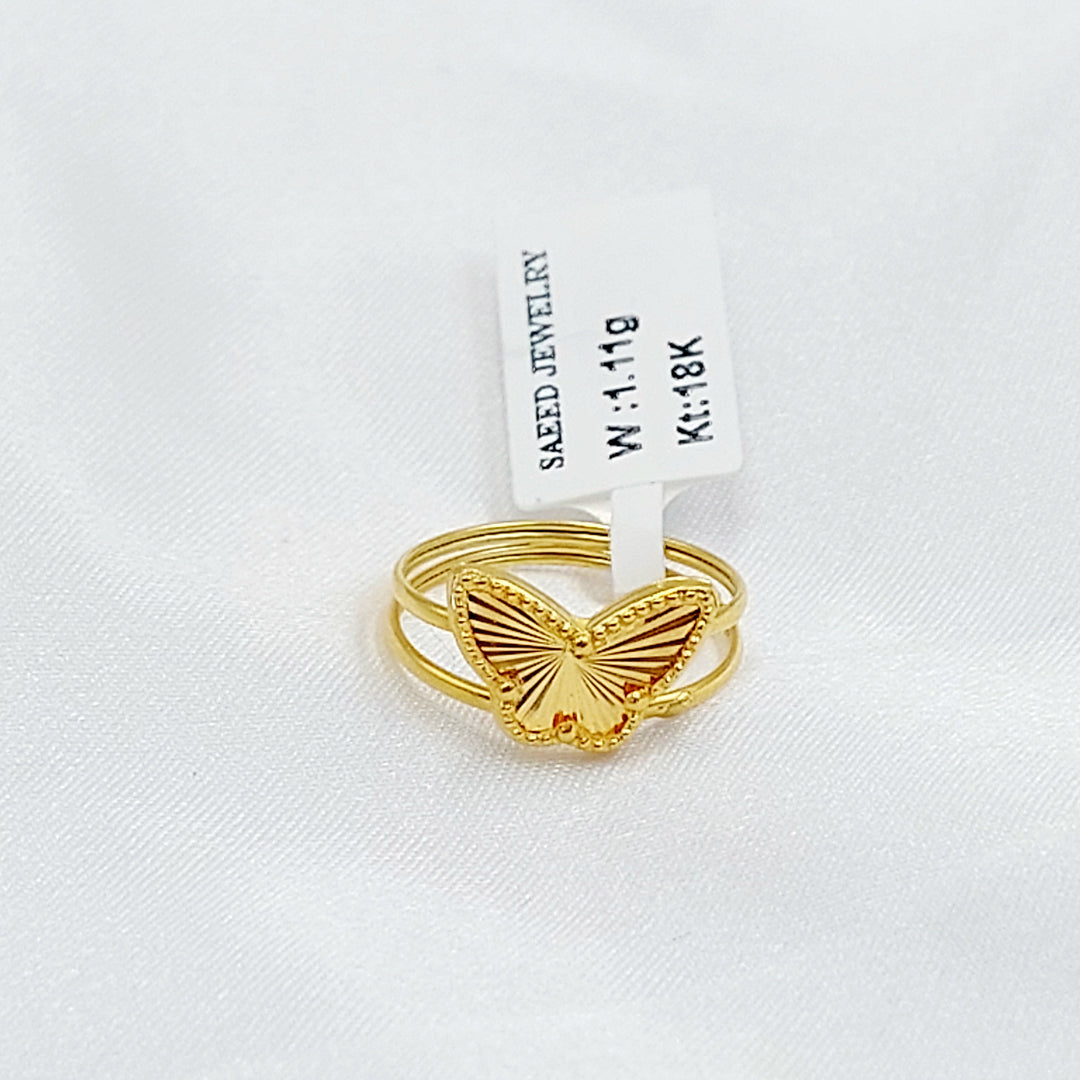 Butterfly Ring Made of 18K Gold by Saeed Jewelry 