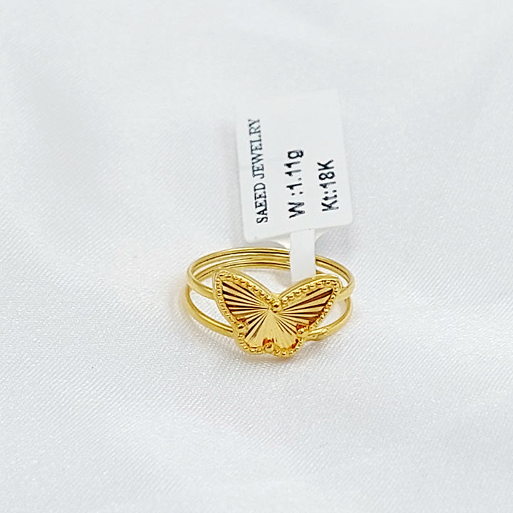 Butterfly Ring Made of 18K Gold by Saeed Jewelry 