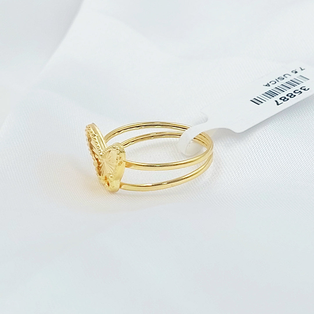 Butterfly Ring Made of 18K Gold by Saeed Jewelry 