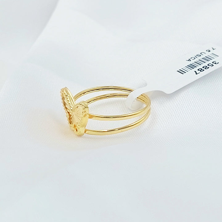 Butterfly Ring Made of 18K Gold by Saeed Jewelry 
