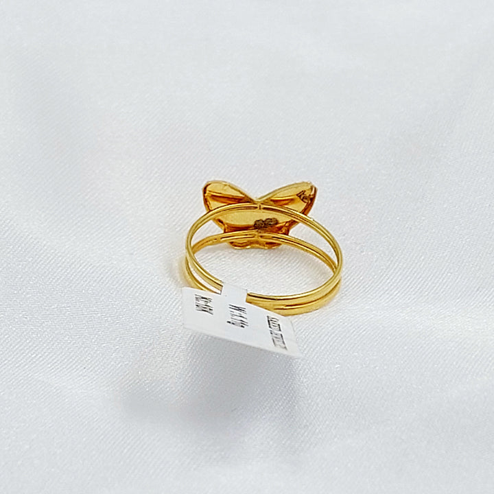 Butterfly Ring Made of 18K Gold by Saeed Jewelry 