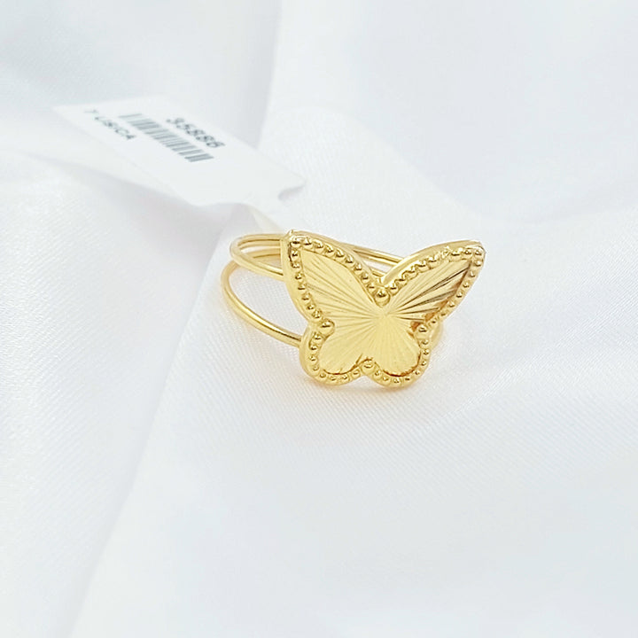 Butterfly Ring Made of 18K Gold by Saeed Jewelry 