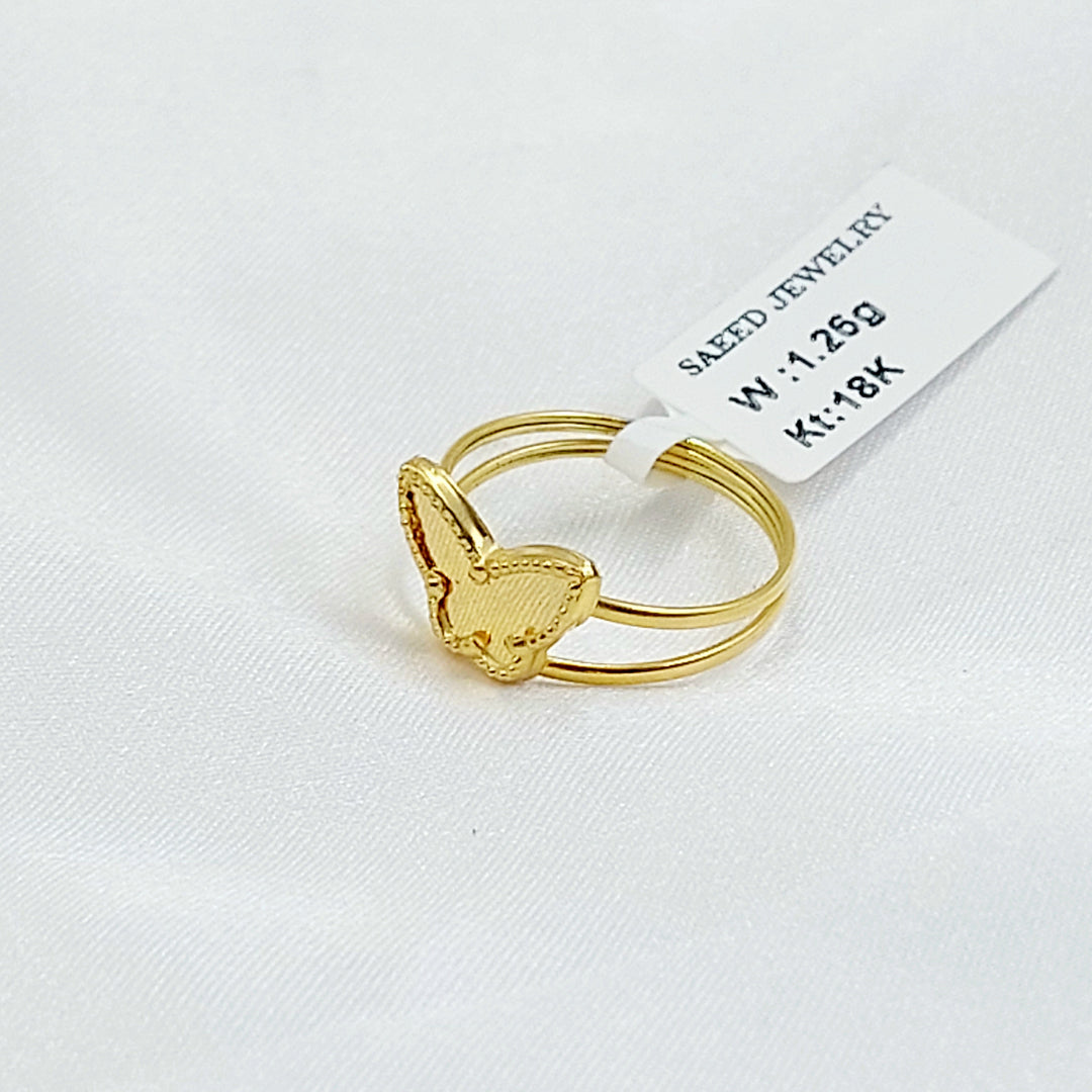 Butterfly Ring Made of 18K Gold by Saeed Jewelry 