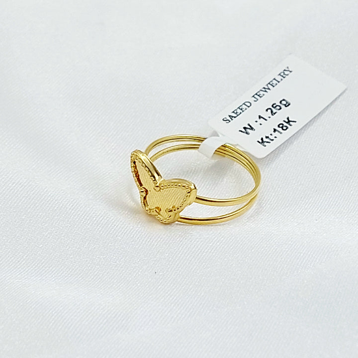 Butterfly Ring Made of 18K Gold by Saeed Jewelry 