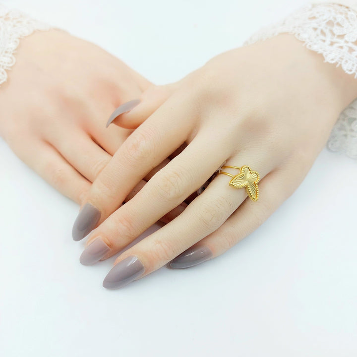 Butterfly Ring Made of 18K Gold by Saeed Jewelry 