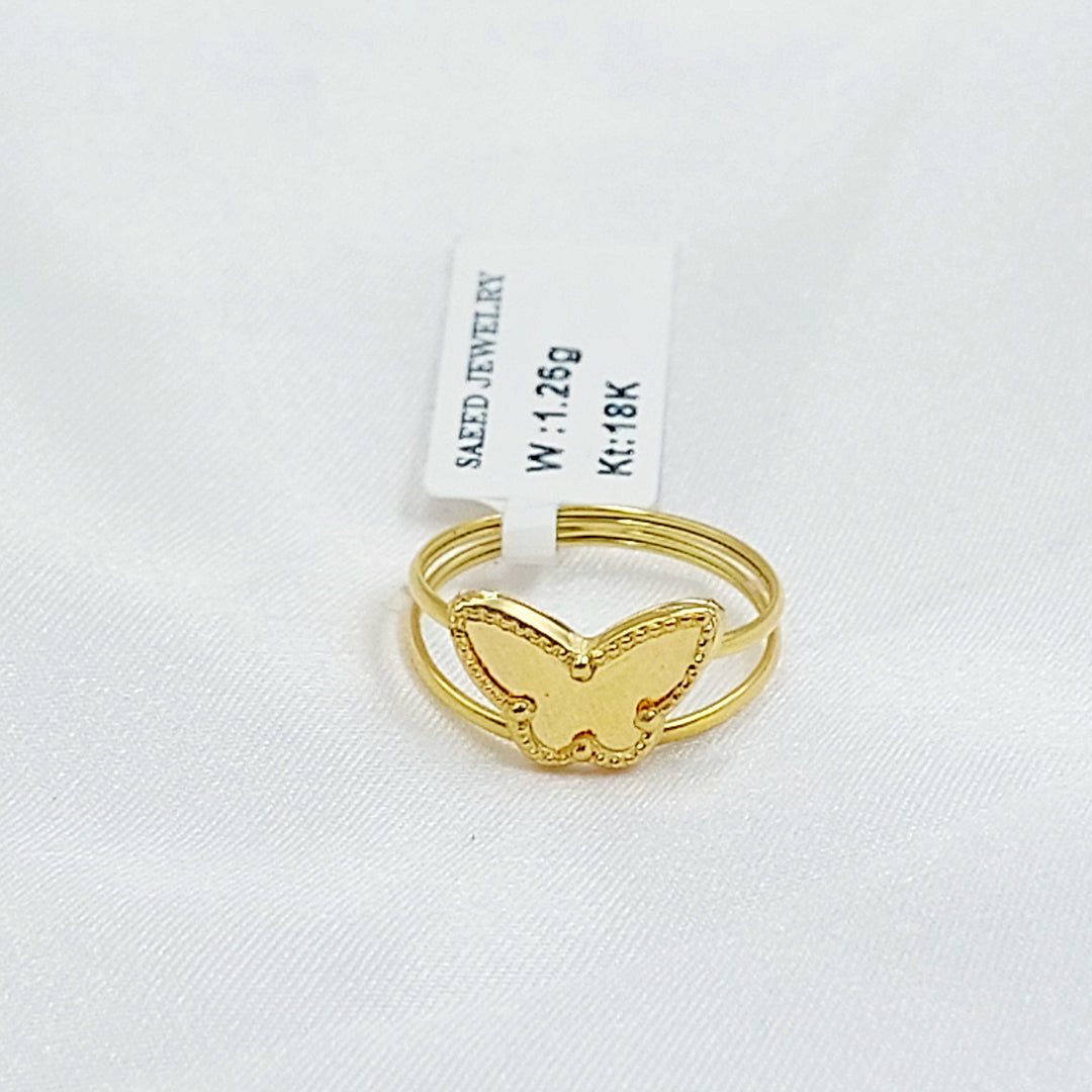 Butterfly Ring Made of 18K Gold by Saeed Jewelry 