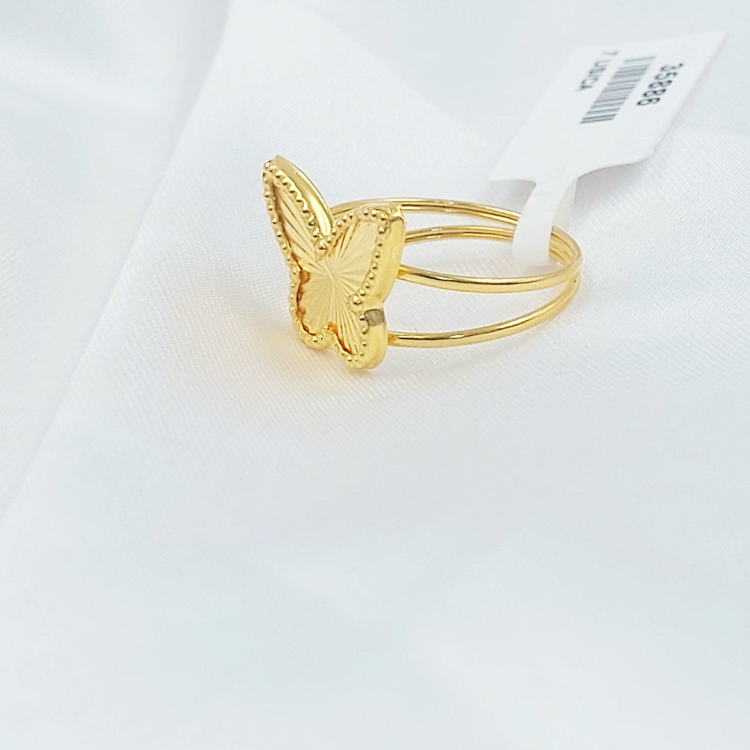 Butterfly Ring Made of 18K Gold by Saeed Jewelry 
