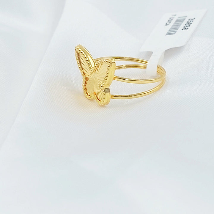 Butterfly Ring Made of 18K Gold by Saeed Jewelry 
